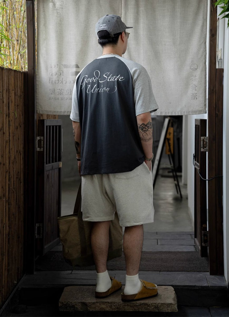 【275G】Back print raglan T - shirt / スローガンT N3951 - NNine