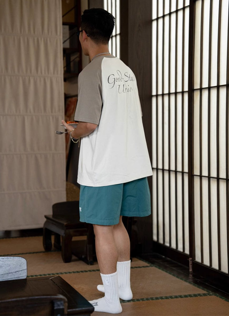 【275G】Back print raglan T - shirt / スローガンT N3951 - NNine