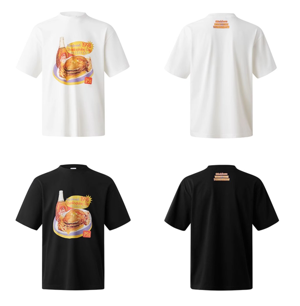 【275G】breakfast print t - shirt / レトロプリントT N3741 - NNine