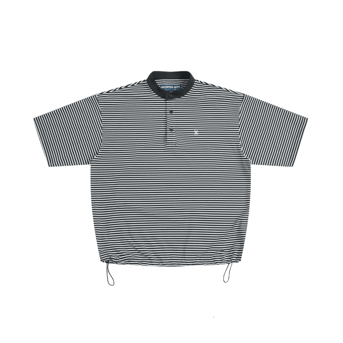 【280G】コットン混 ボーダー柄 ドローコードTシャツ N7090 - ファッション通販NNine（ナイン）