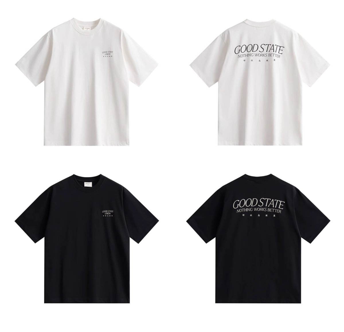 【280G】back print t - shirt / 接触冷感Tシャツ N3724 - NNine