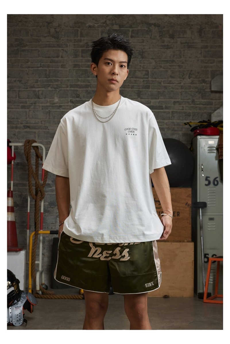 【280G】back print t - shirt / 接触冷感Tシャツ N3724 - NNine