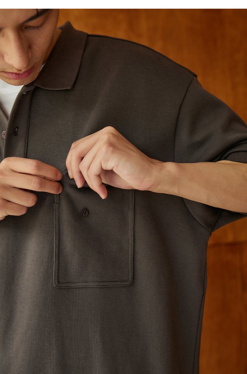 【280G】button pocket polo shirt N3513 - NNine