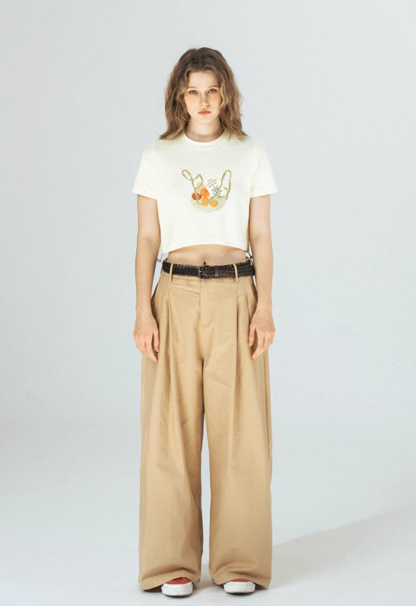 【280G】Draw code waffle T -shirt　N231 - NNine