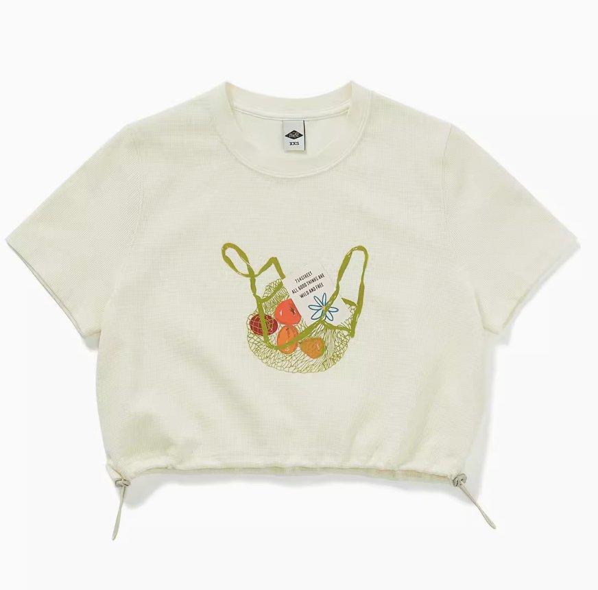 【280G】Draw code waffle T -shirt　N231 - NNine