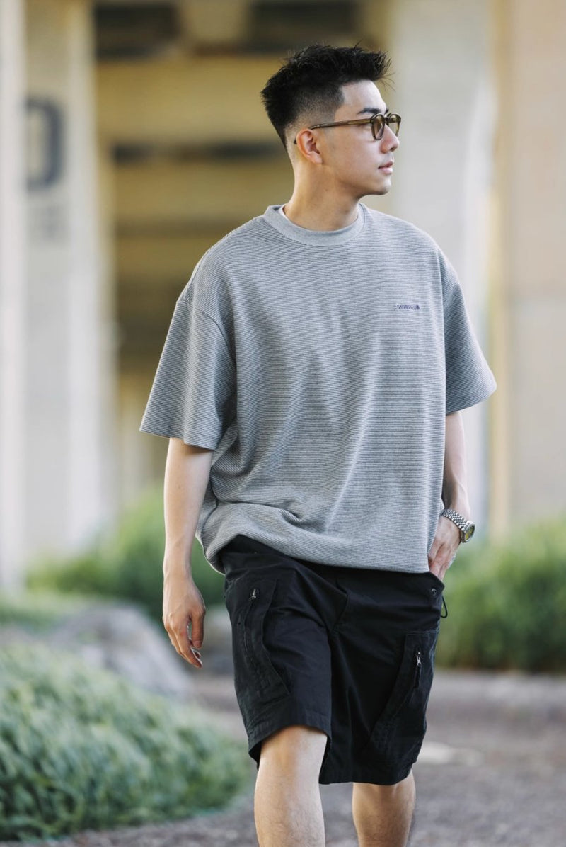 【280G】Drawcord border T - shirt N3979 - NNine