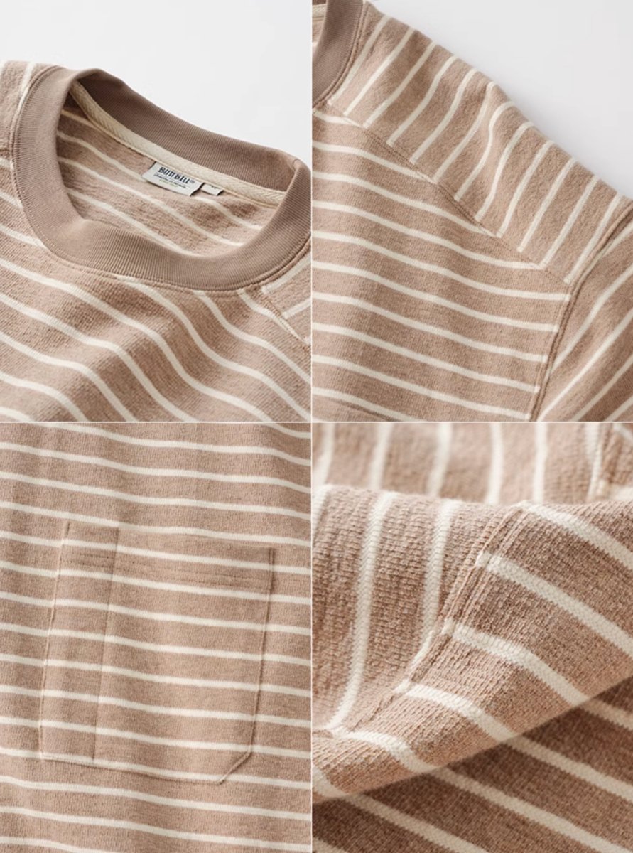 【280G】pocket border t - shirt N3866 - NNine
