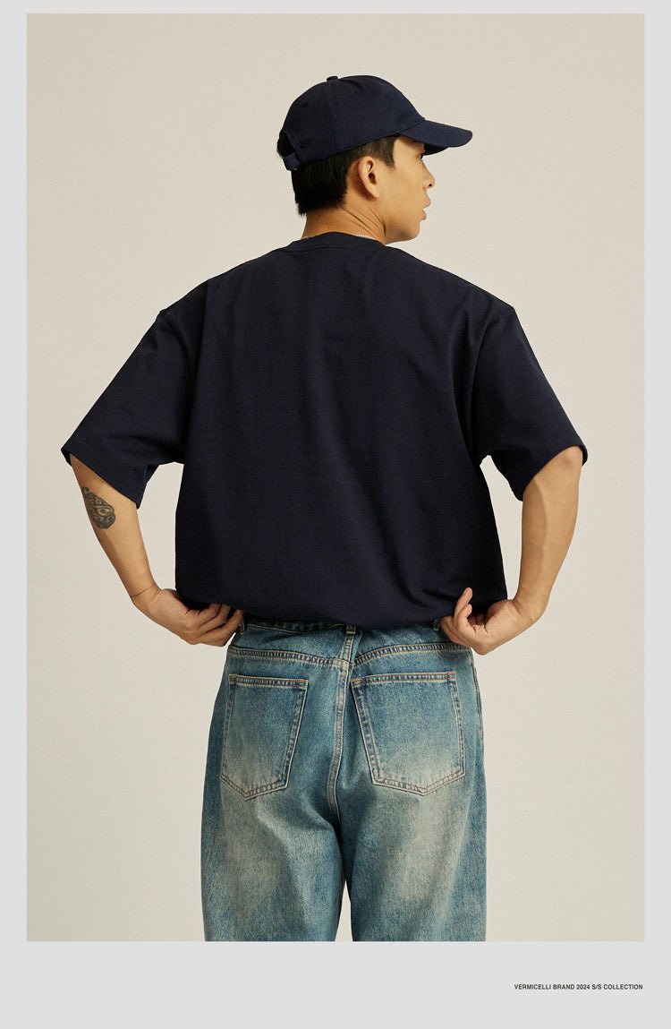 【280G】pocket logo t-shirt N3460 - NNine