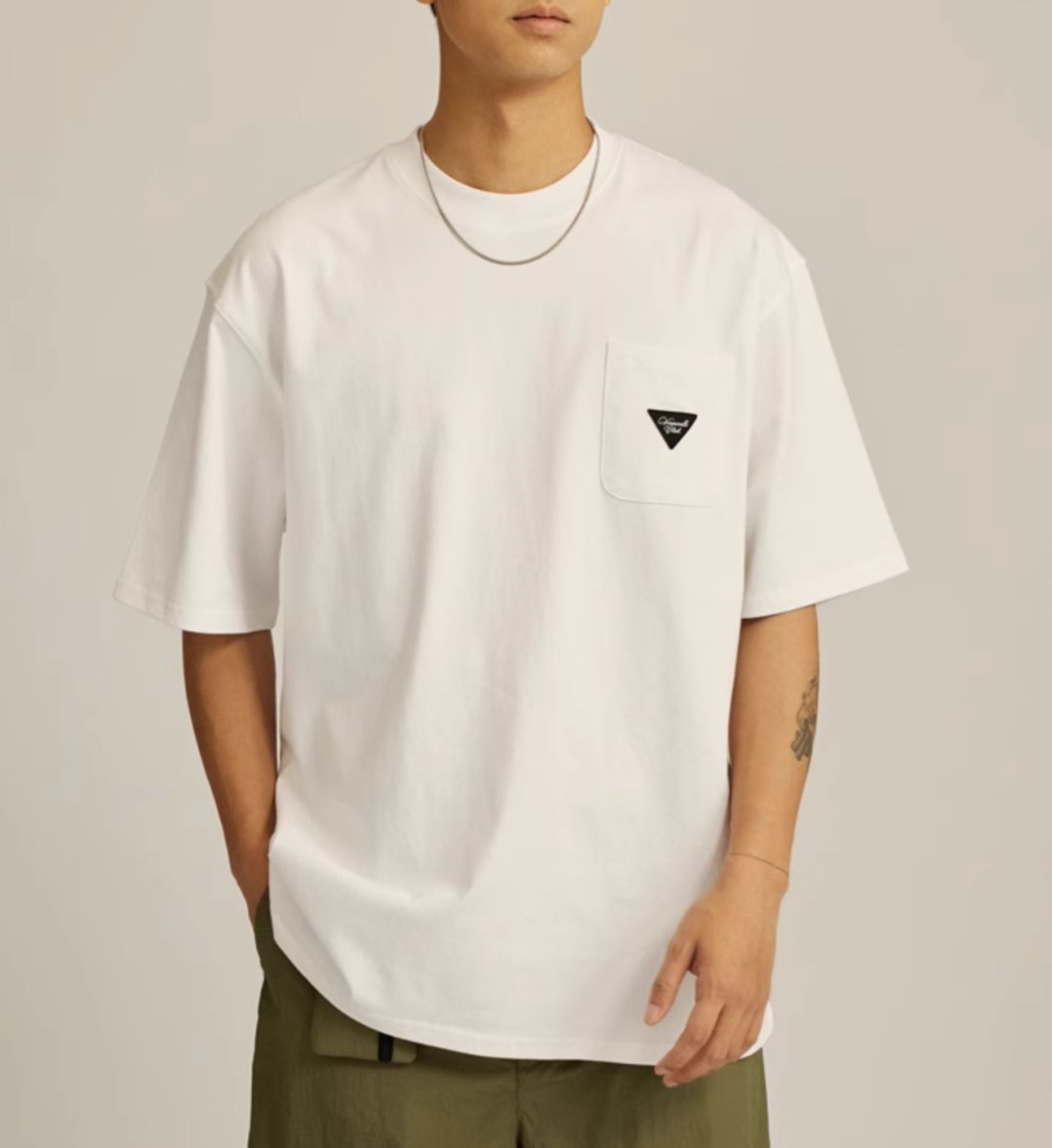 【280G】pocket logo t-shirt N3460 - NNine
