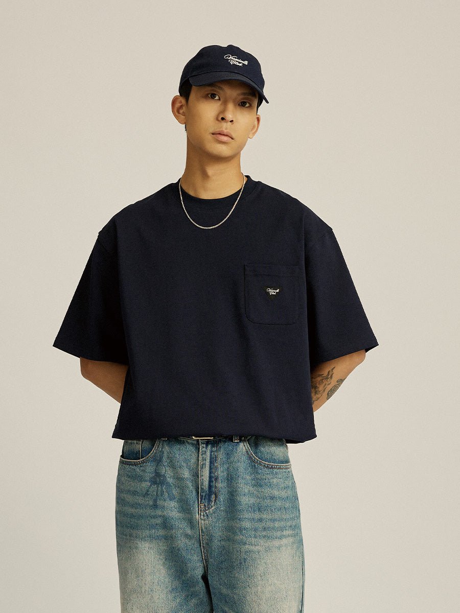 【280G】pocket logo t-shirt N3460 - NNine