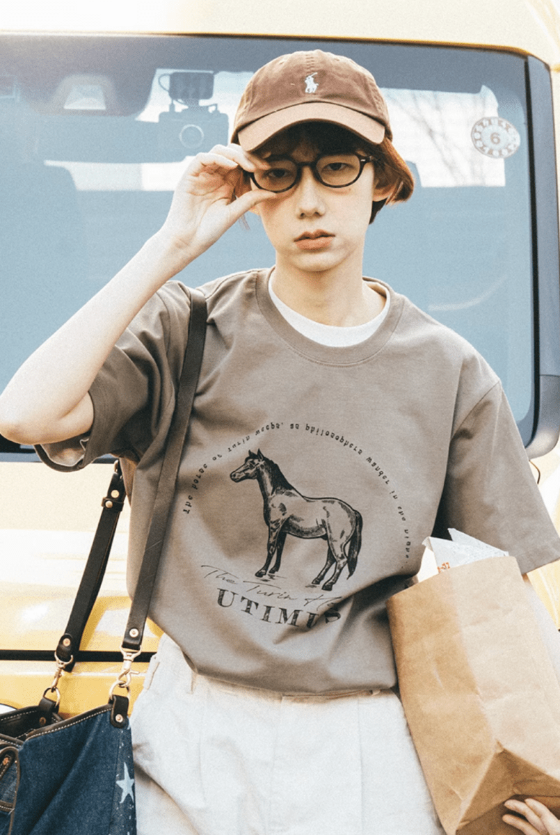 280G] Printed T-shirt N5258