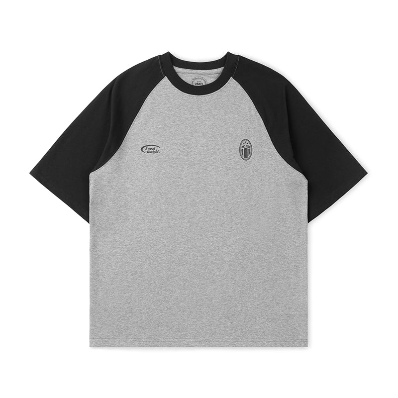 【280G】Raglan sleeve logo print T-shirt N3457 - NNine