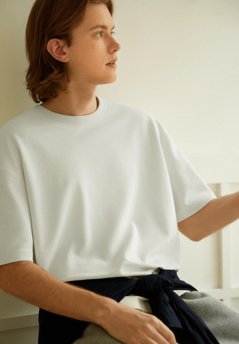 【280G】textured t-shirt N5132 - ファッション通販 NNine(ナイン)