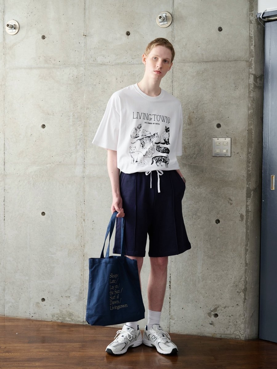 【295G】cats print t-shirt N3544 - NNine