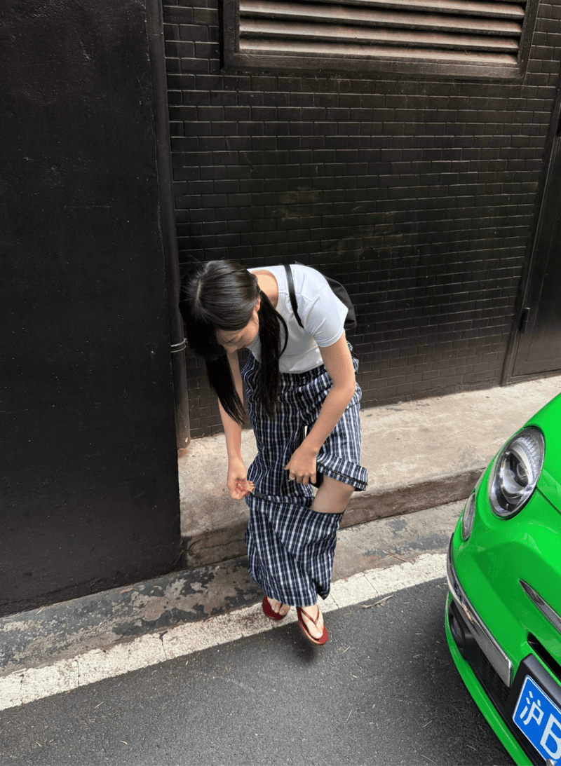 2WAY 仕様 ディタチャブルチェックワイドパンツ / Detachable Wide Pants N5517 - ファッション通販NNine（ナイン）