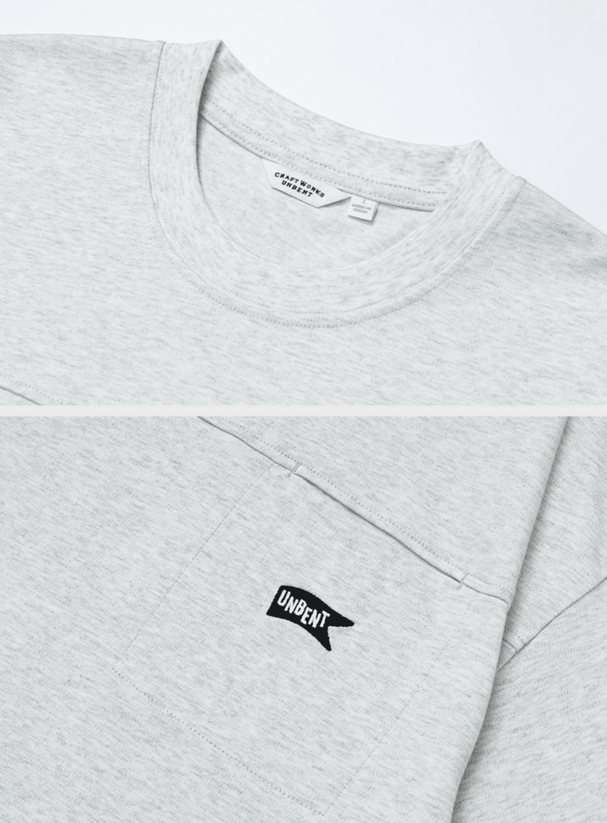 【300G】天然コットン 胸ポケット刺繍ロゴ Tシャツ　N6708 - ファッション通販NNine（ナイン）