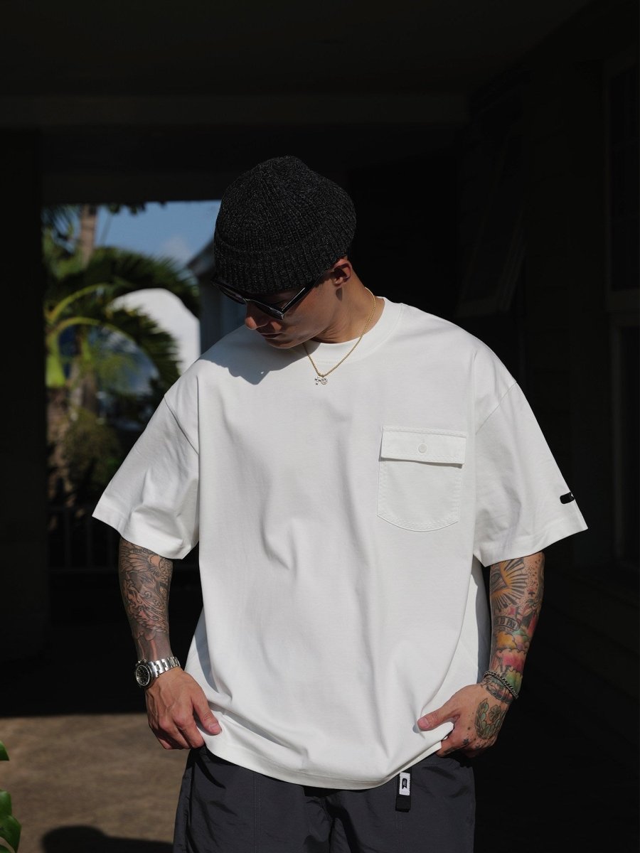 300g コットン ステッチポケット Tシャツ　N6907 - ファッション通販NNine（ナイン）