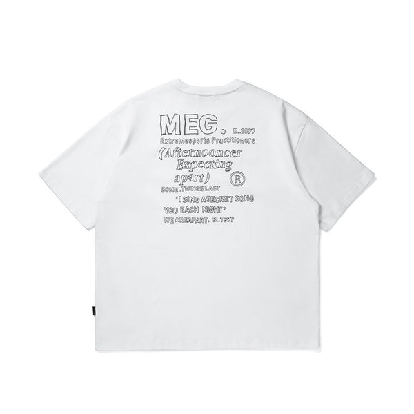 【300G】back print t - shirt N3601 - NNine