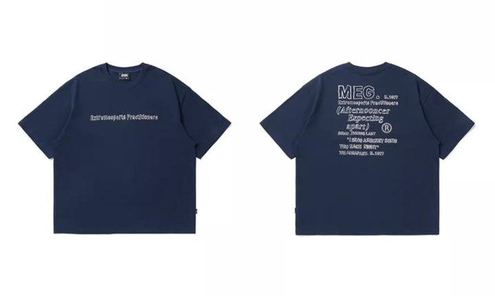 【300G】back print t - shirt N3601 - NNine