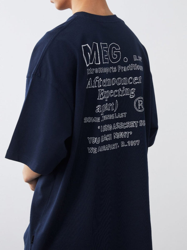【300G】back print t - shirt N3601 - NNine