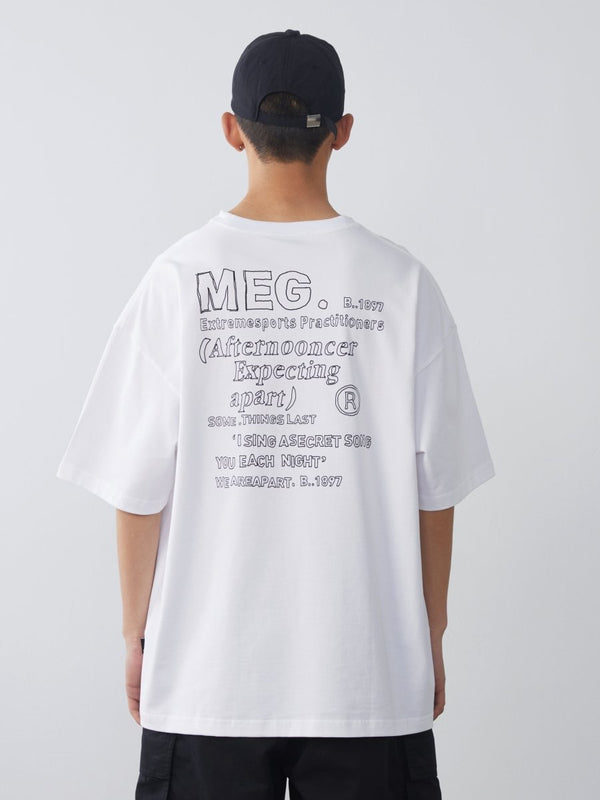 【300G】back print t - shirt N3601 - NNine