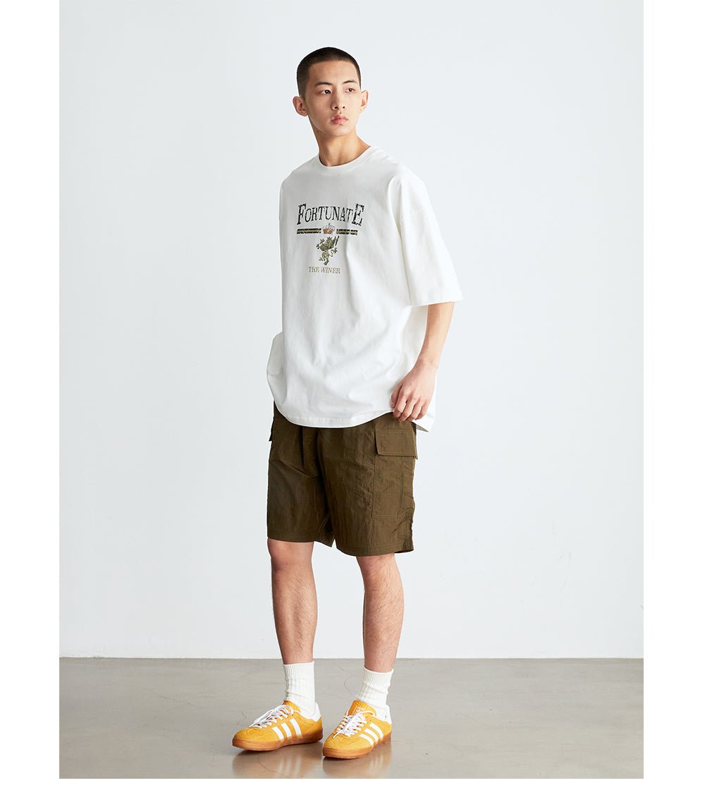 【300G】Distressed printed T - shirt N3639 - NNine