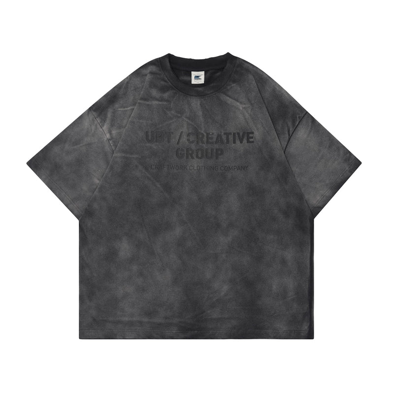 【300G】Distressed wash T - shirt N3444 - NNine