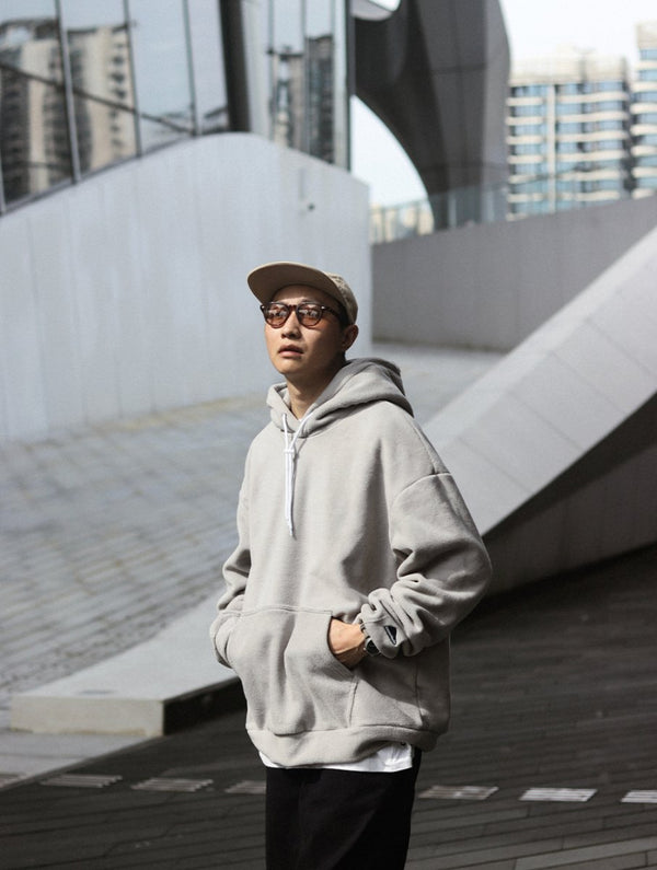 300G【両面フリース】front pocket hoodie N4729 - NNine