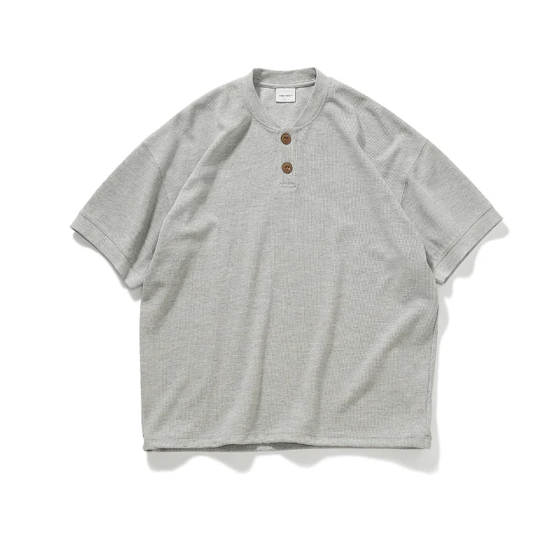 300gヘビーウェイト・ワッフルヘンリーネックT　TT001