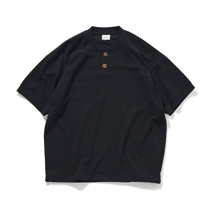 300gヘビーウェイト・ワッフルヘンリーネックT　TT001