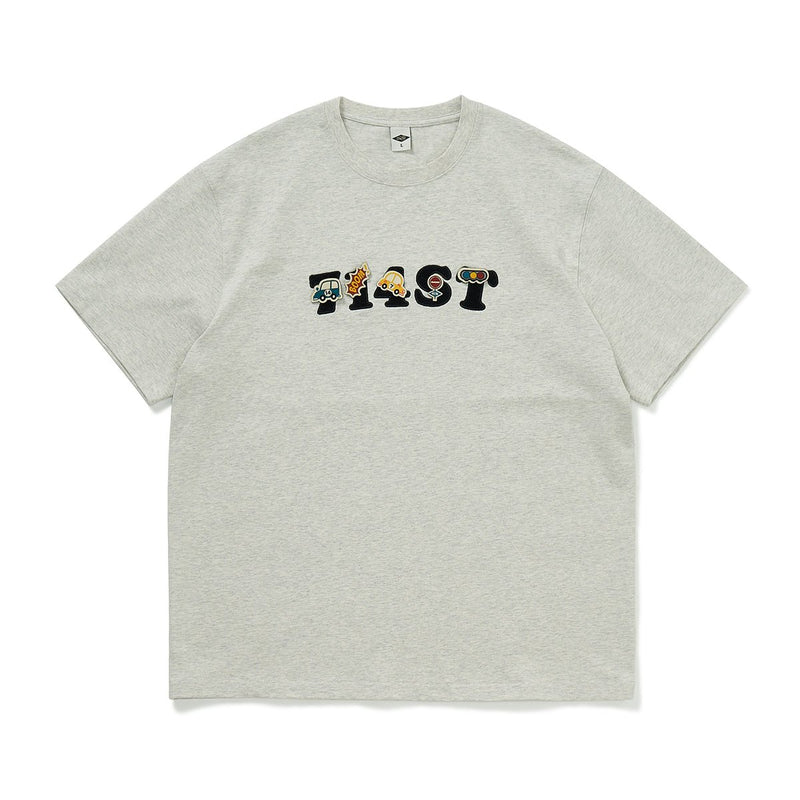 【300G】logo embroidery t-shirt N3359 - NNine