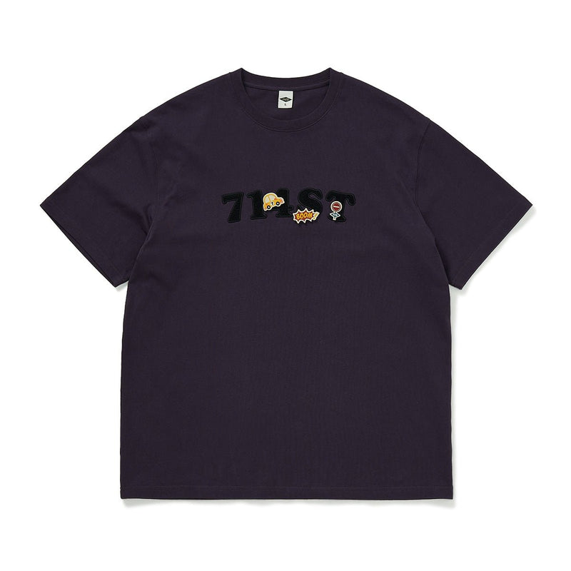 【300G】logo embroidery t-shirt N3359 - NNine