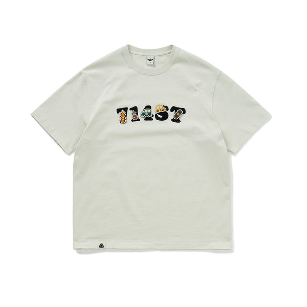 【300G】logo embroidery t-shirt N3359 - NNine