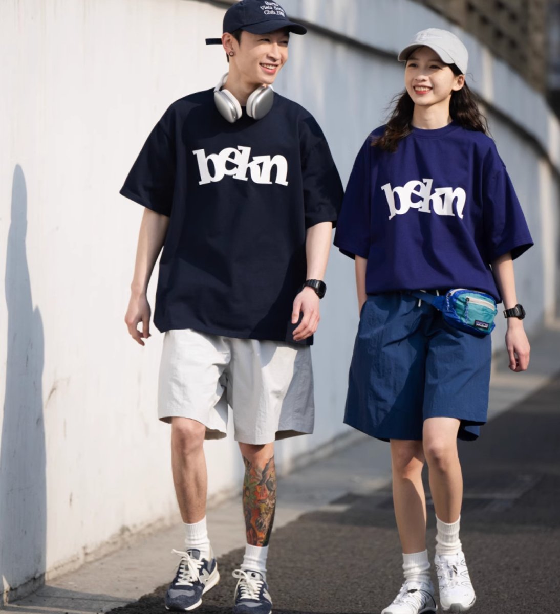 【300G】logo print t-shirt N3328 - NNine