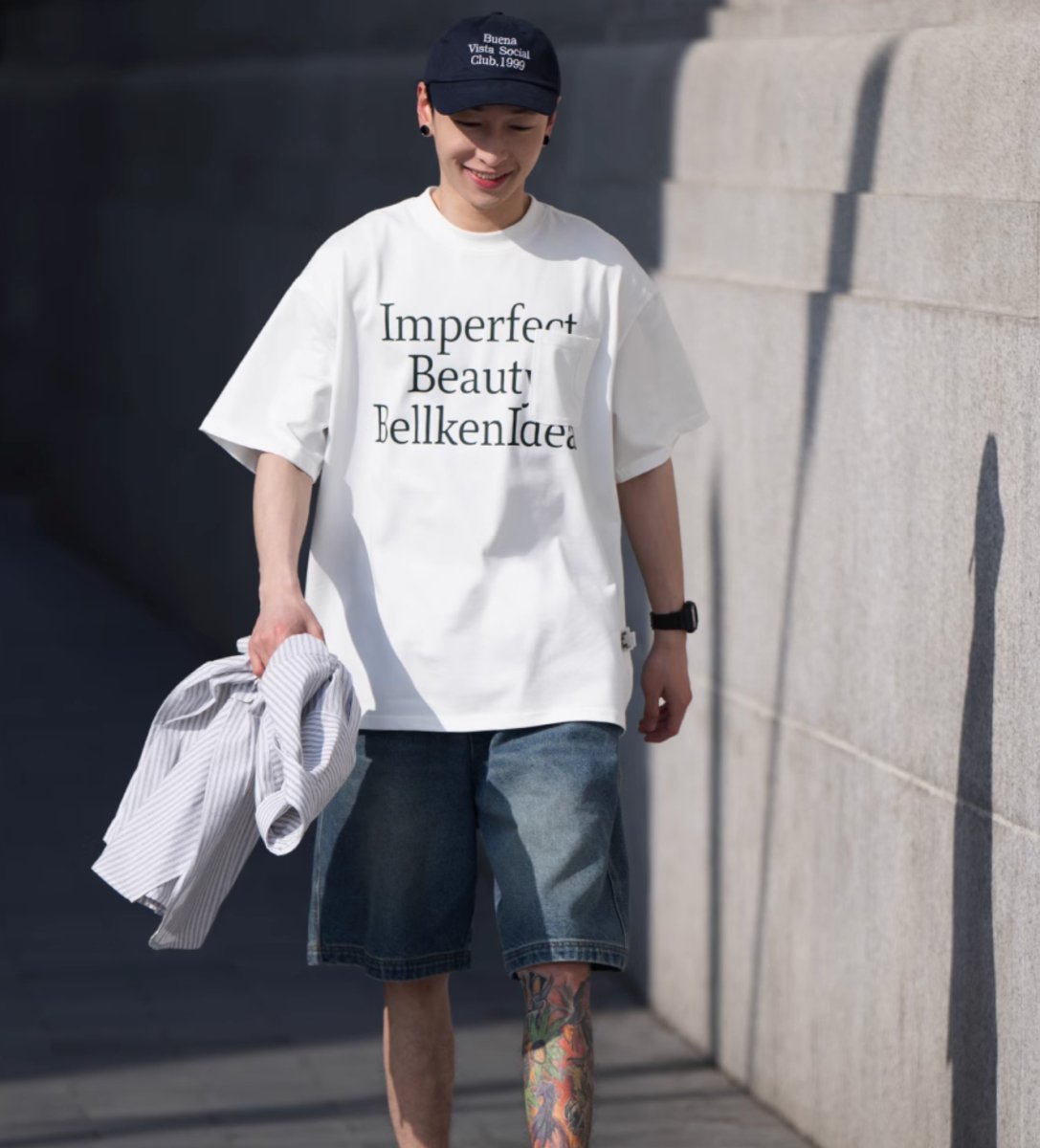【300G】pocket short sleeve t-shirt N3330 - NNine