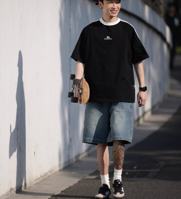 【300G】Raglan sleeve T-shirt N3327 - NNine