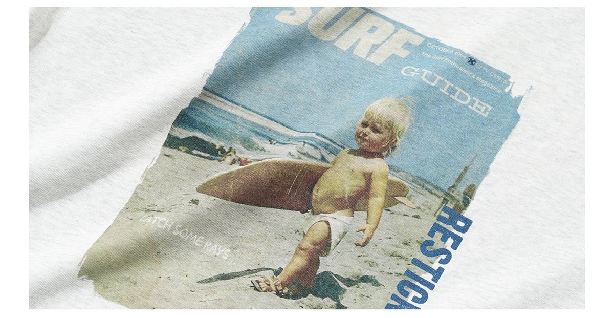 【300G】Retro photo print T-shirt N3562 - NNine