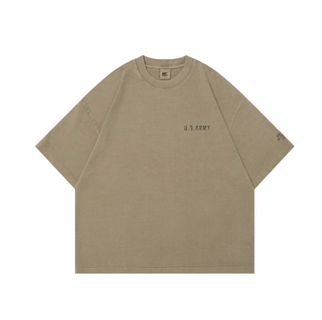 300G】WASH ARMY PRINT T-SHIRT N5214
