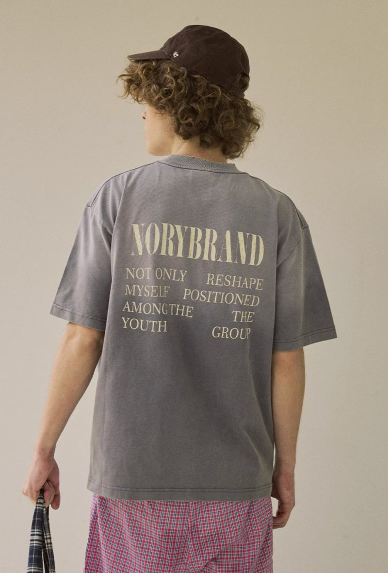 【305G】Damaged gradation T - shirt N3901 - NNine