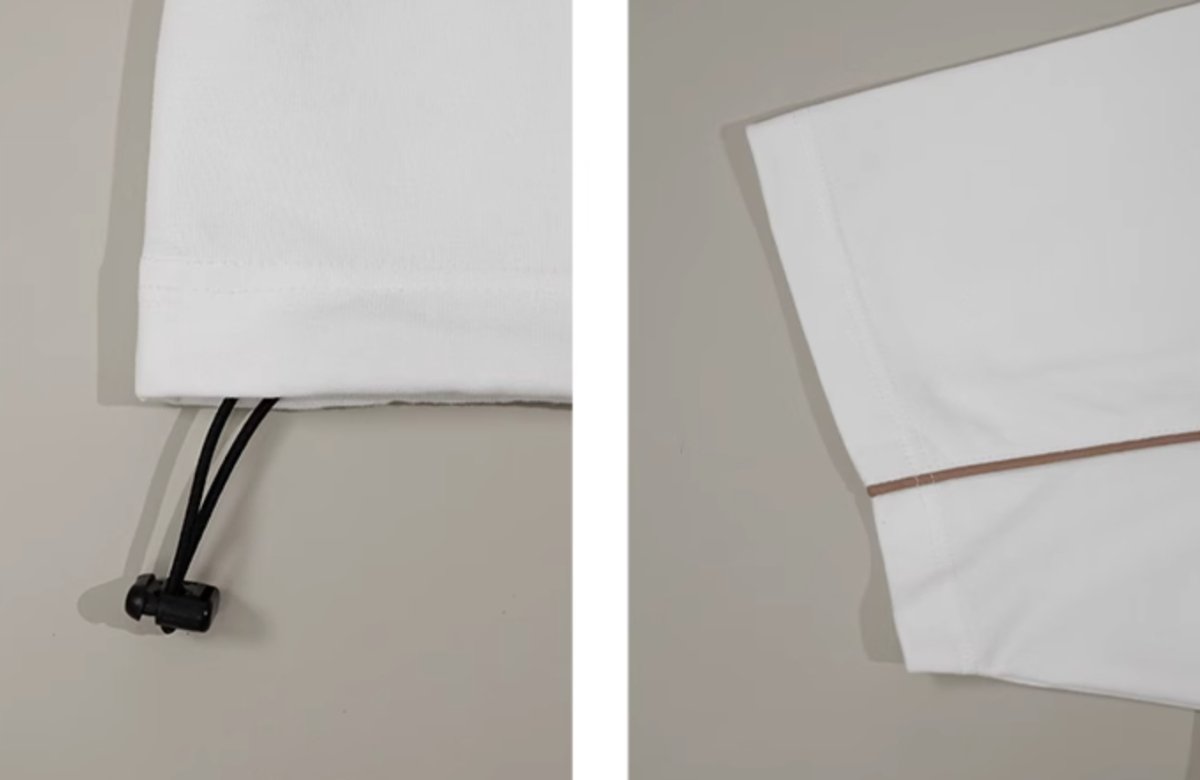 【310G】collarless polo shirt / ドローコード付きヘンリーシャツ N3761 - NNine