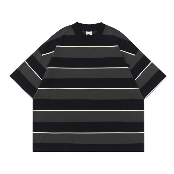 【310G】Oversized striped T-shirt N3443 - NNine