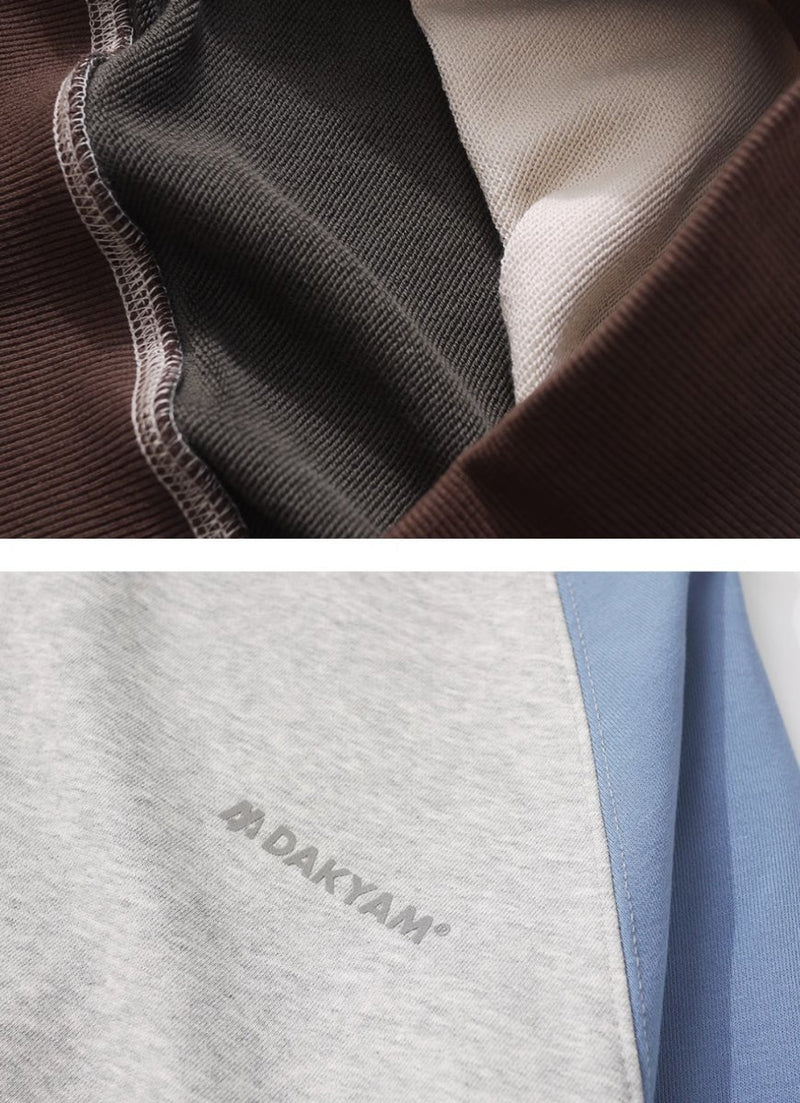 【320G】raglan color block sweatshirt N3319 - NNine
