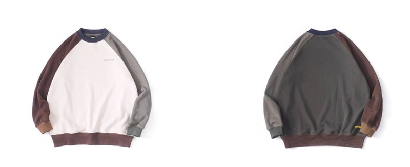 【320G】raglan color block sweatshirt N3319 - NNine