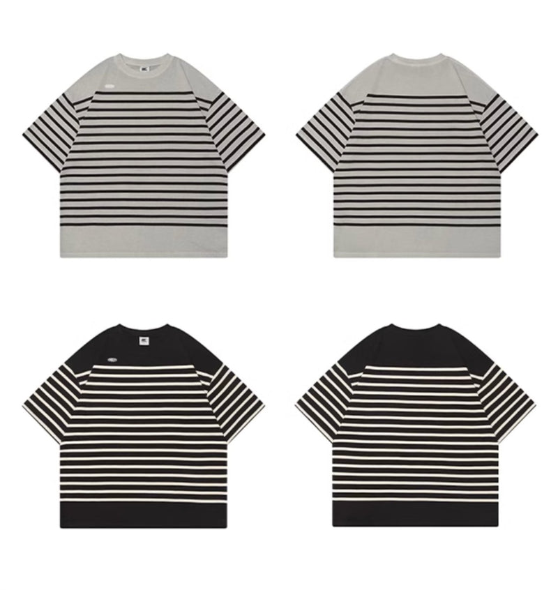 【320G】Retro border heavy T - shirt /26ゲージボーダーT N3941 - NNine