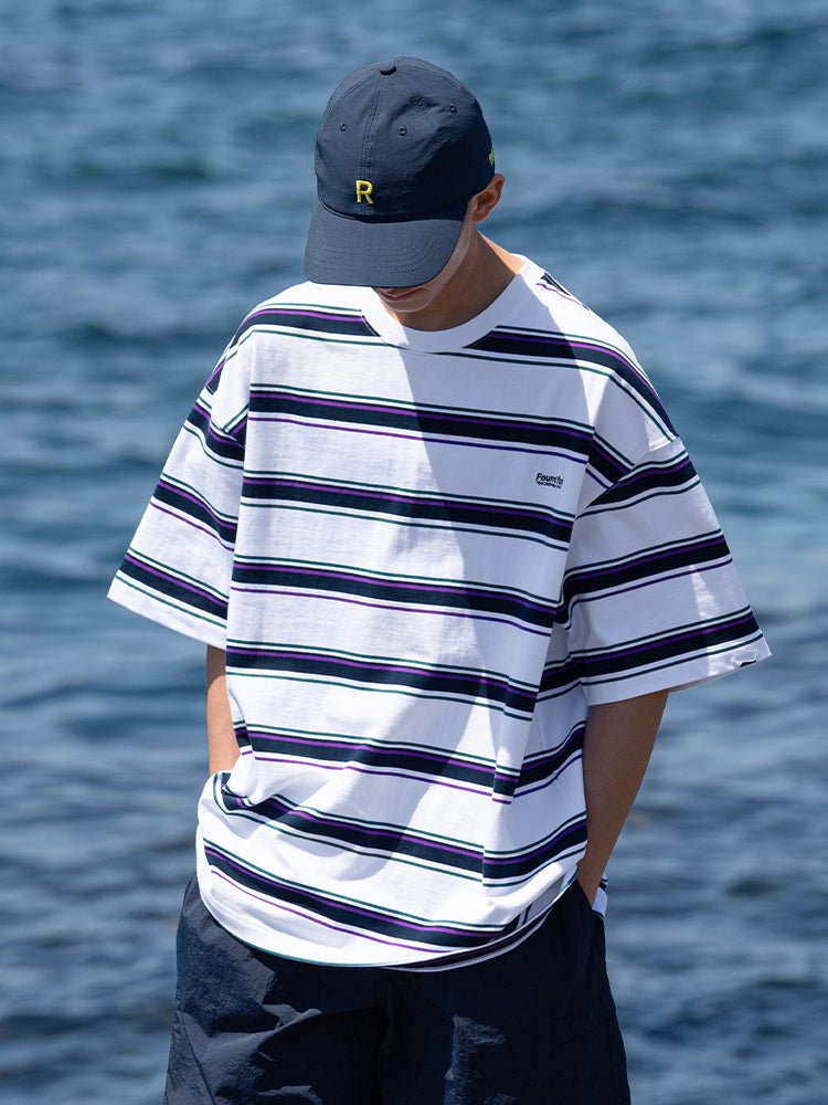 【330G】Basic border T / ボーダー柄Tシャツ N3742 - NNine