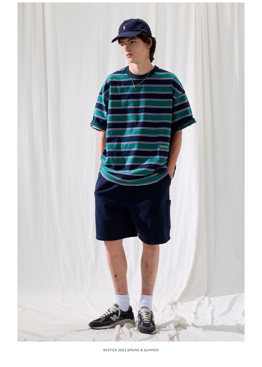 【330G】Basic border T / ボーダー柄Tシャツ N3742 - NNine