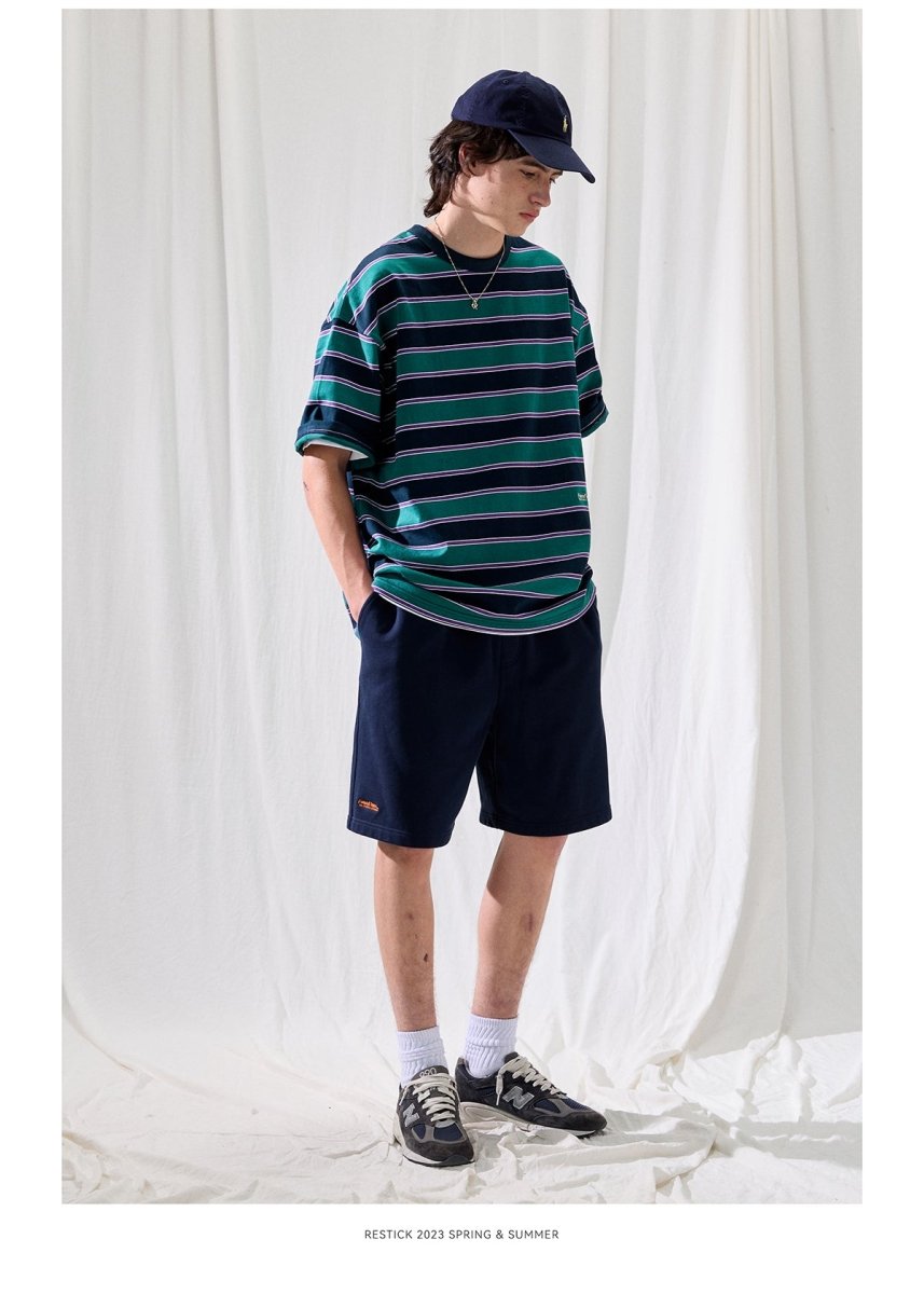 【330G】Basic border T / ボーダー柄Tシャツ N3742 - NNine