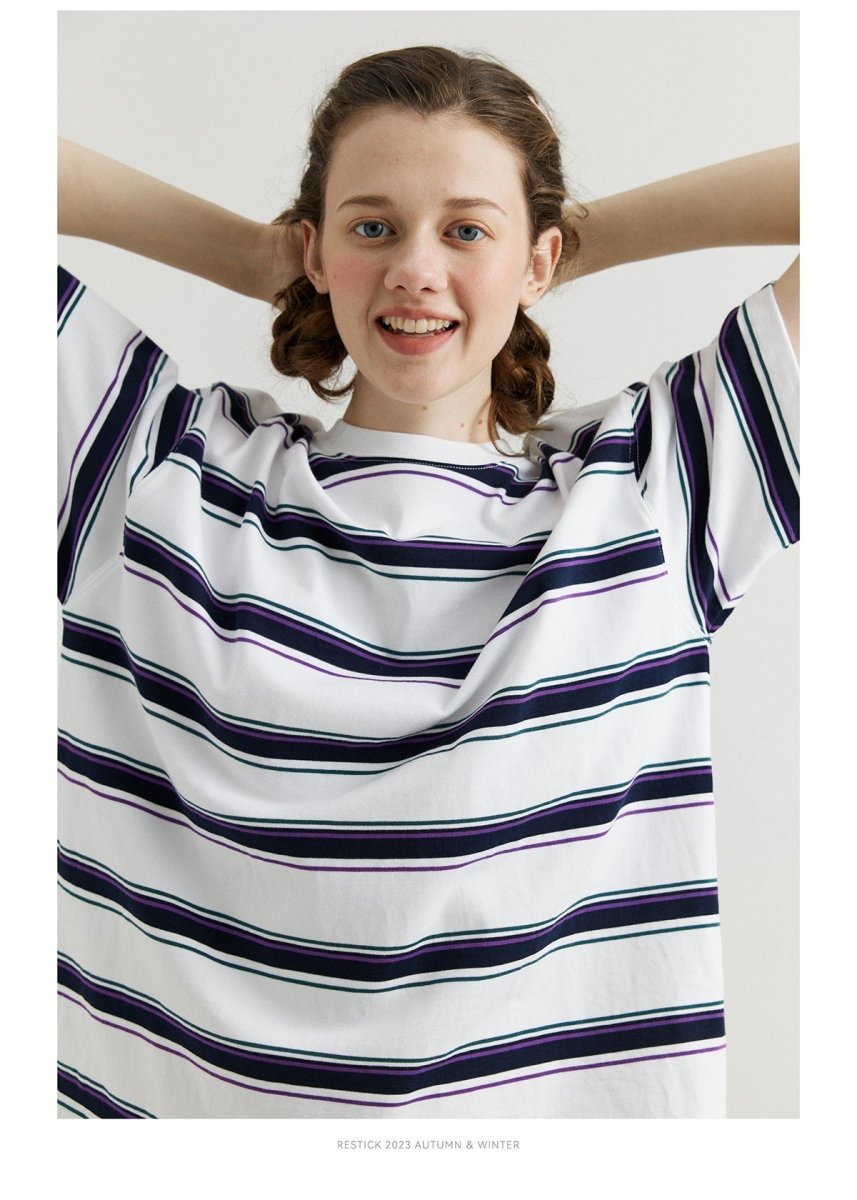 ベーシックボーダーTシャツ メンズ レディース 綿100% 330g