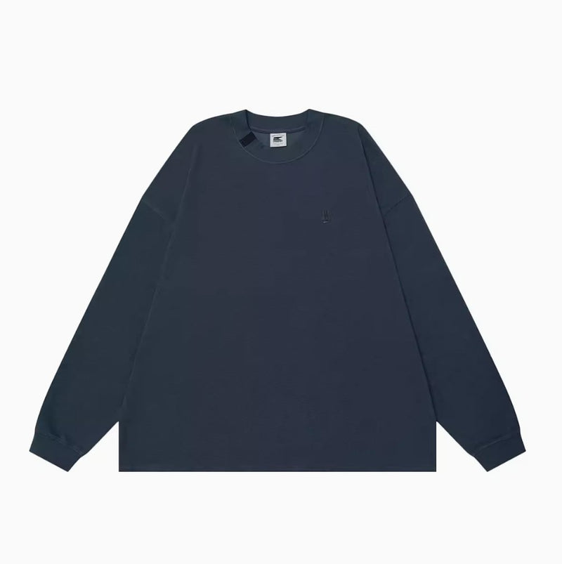 【350G】Retro waffle long sleeve T-shirt / ワッフルロンT N4082 - NNine