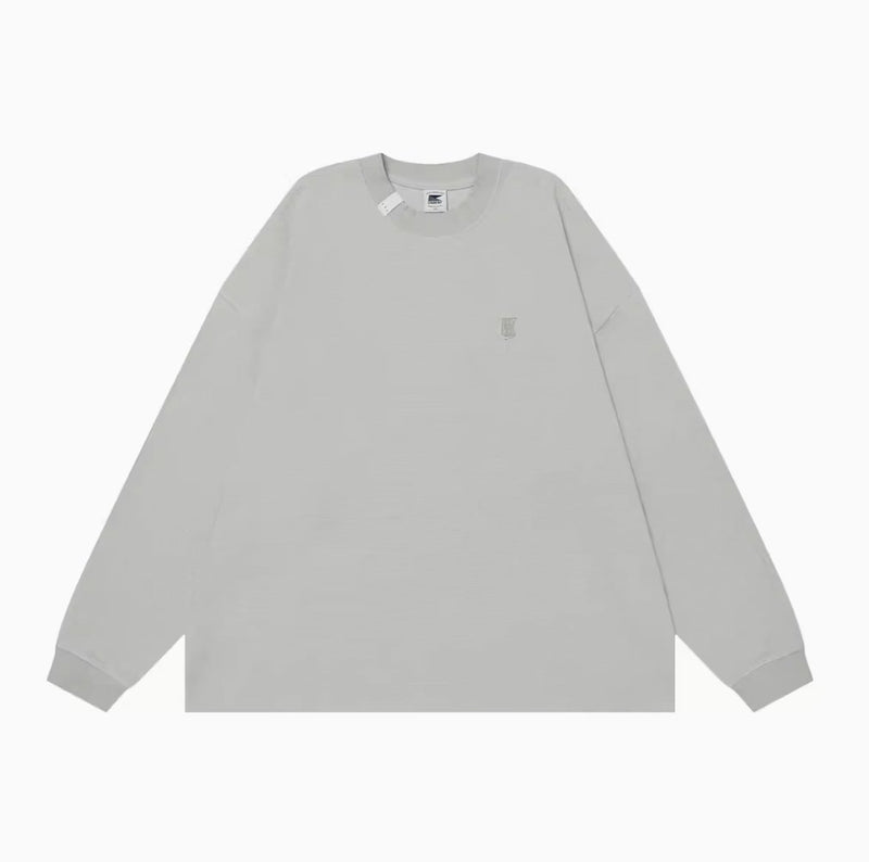 【350G】Retro waffle long sleeve T-shirt / ワッフルロンT N4082 - NNine